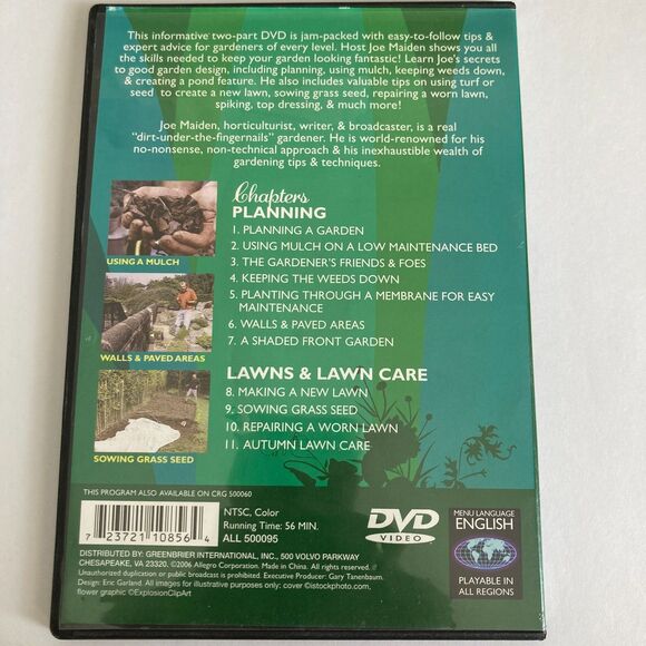 Green Thumb Guide Garden Maintenance DVD Video Weeds Lawn Grass Walls Pavers - Picture 4 of 6